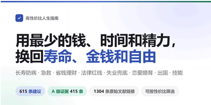 《高性价比人生指南》开源电子版-HowToLiveBetter-小姚工作室 《高性价比人生指南》开源电子版-HowToLiveBetter-小姚工作室